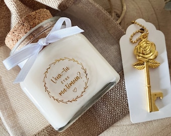 Bridesmaid gift idea | Bridesmaid proposal candle: Will you be my bridesmaid? | Bridesmaid gift for the woman