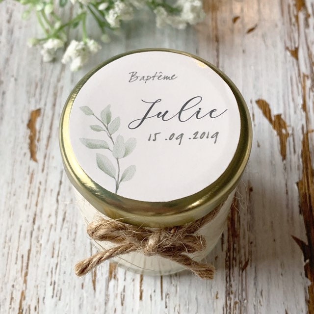 Personalized Scented Candles Wedding Guest Gifts Baptism Etsy UK