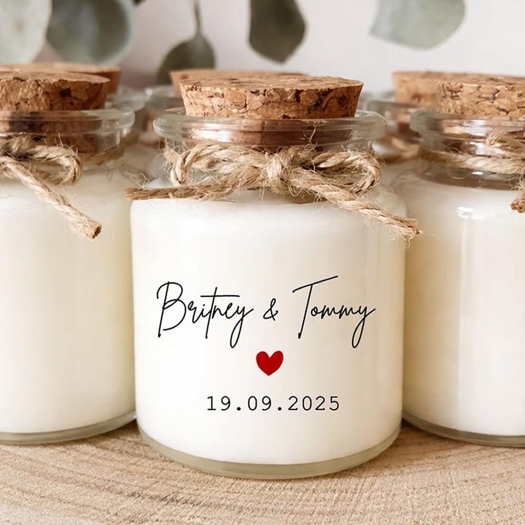 Bougie parfumée personnalisée pour événements – cadeau élégant Bougie parfumée personnalisée pour événements – cadeau élégant