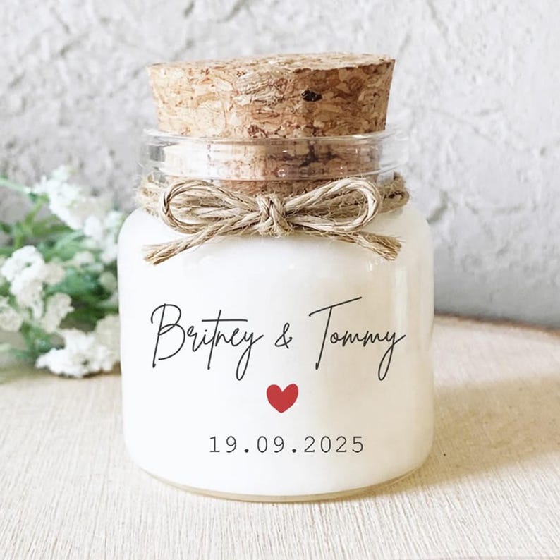 Bougie parfumée personnalisée pour événements – cadeau élégant