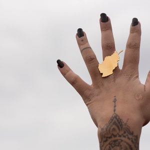The Watan Afghan Map Ring