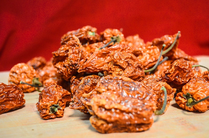 Dried Habanero Peppers Certified Organic Habanero Pepper Etsy