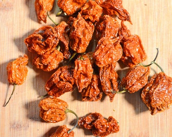 Chiles habaneros secos - Certificados orgánicos, Chile habanero, Tradicional, Culinario, Chile seco, Picante, Gourmet, Picante, Capsicum Chinense
