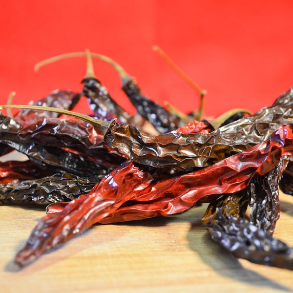 Dried Serrano Peppers - Certified Organic, Serrano Pepper, Spicy, Dried Peppers, Gourmet, Specialty, Hot Sauce, Heat, Authentic, Chilies