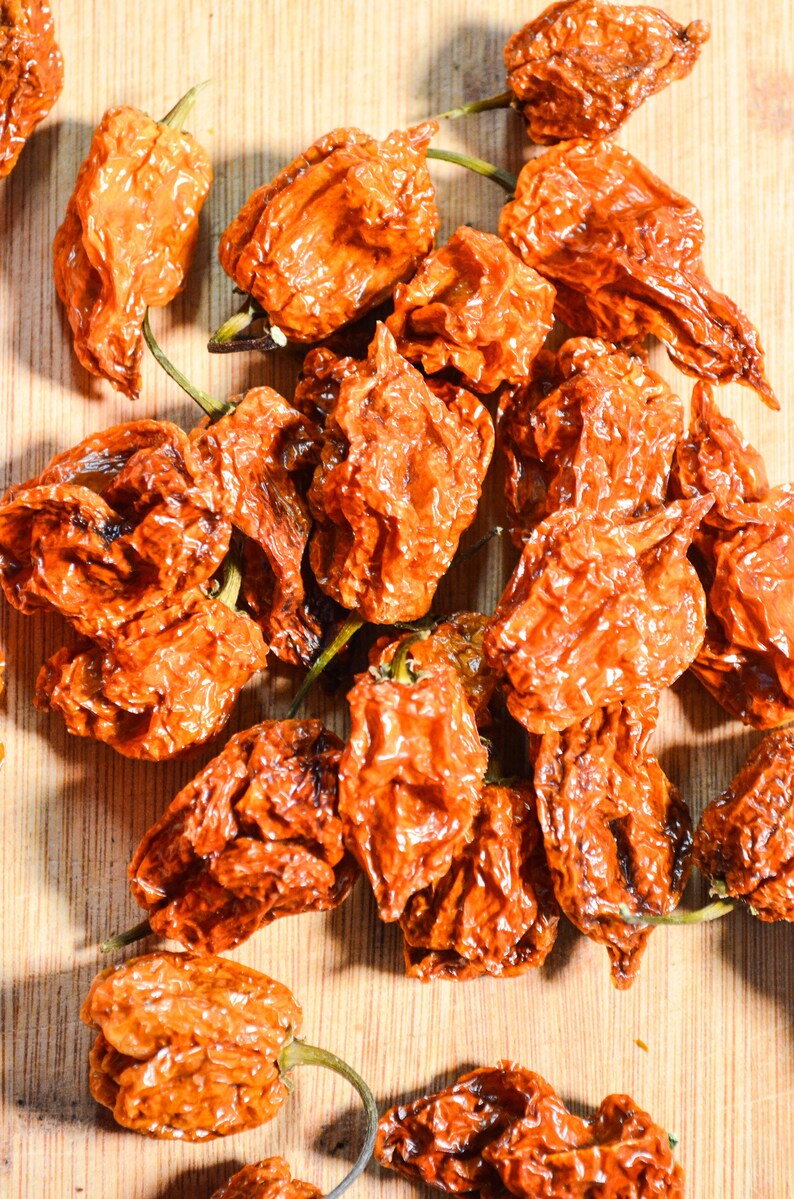 Dried Habanero Peppers Certified Organic Habanero Pepper Etsy