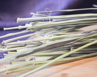 Dried Lemongrass - Certified Organic, Lemongrass, East-Indian, Dried Herbs, Herbal Tea, Culinary, Specialty, Flavorful, Loose Leaf, Gourmet