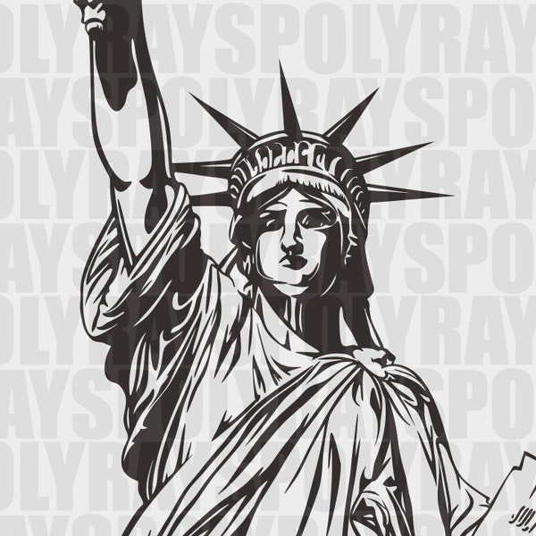 Statue of Liberty svg, ational Monument svg, Independence Day svg, 4th July svg, png, eps, cricut, silhouette, cutting file, handmade svg