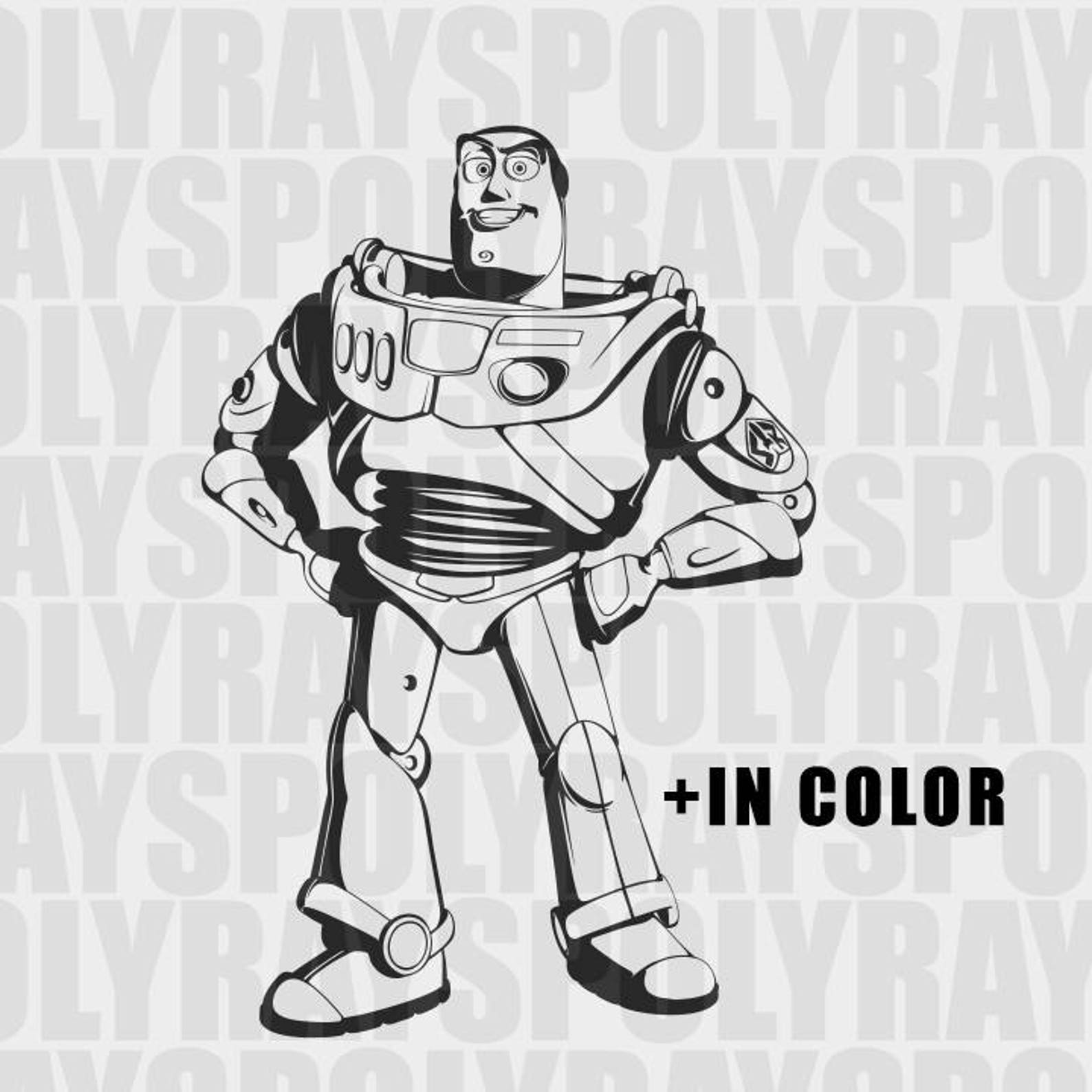 Toy Story svg Buzz SVG Buzz Lightyear PNG EPS Stencil Toy Etsy