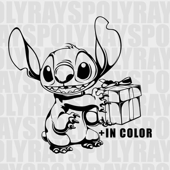 Download Stitch with gift lilo and stitch svg disney best eps pdf ...