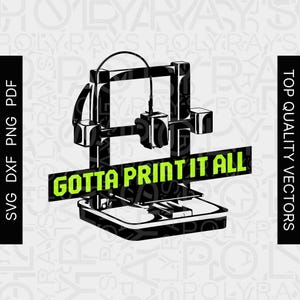 3D-printer svg, handgemaakt hoogwaardig vectorsnijbestand DXF PNG PDF Gedetailleerde handleiding Ontwerpen voor precisiedruk Stencil T-shirt afdrukken