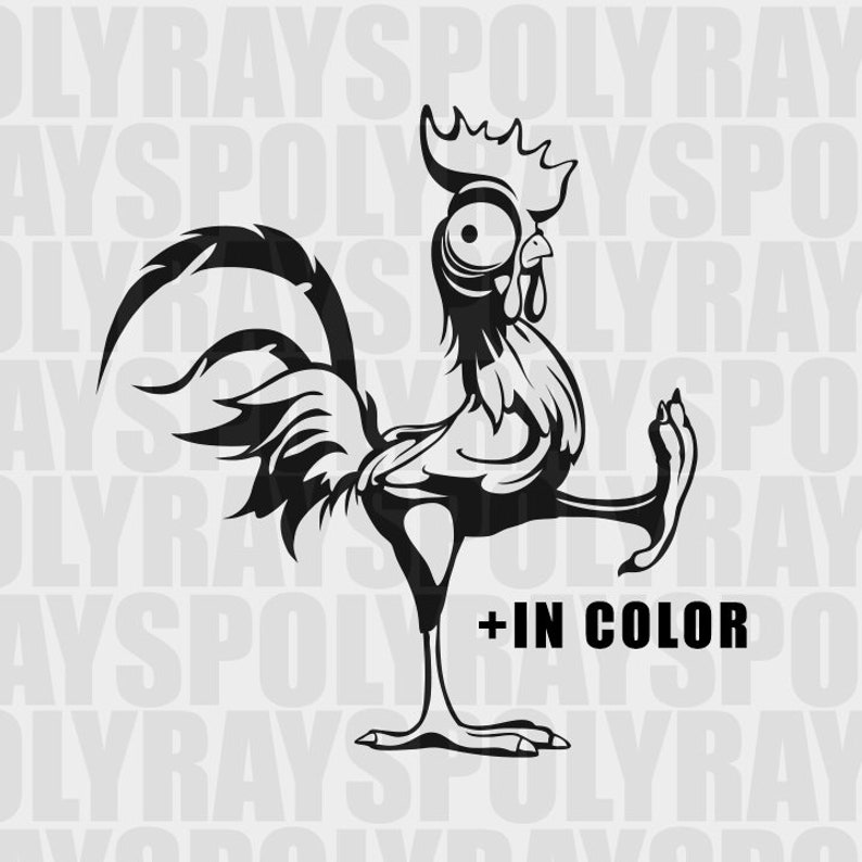 Download Moana svg Hei Hei SVG Cock dxf png eps Stencils Vaiana | Etsy