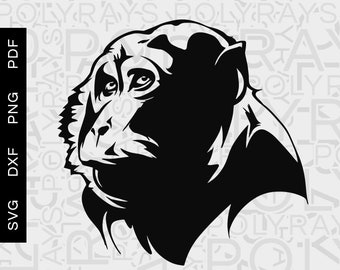 Affe Vektor Illustration, Zoo Tier Clipart (svg, dxf, png, pdf)