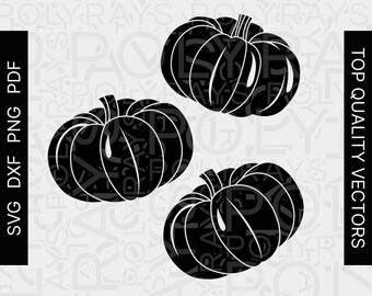 Kürbis Schablone SVG Bundle, Halloween Vektorschnitt Dateien (pdf, png, dxf)