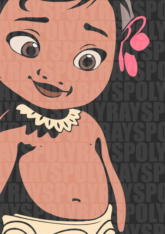 Download Moana svg clipart digital download Baby Moana Kid Disney ...