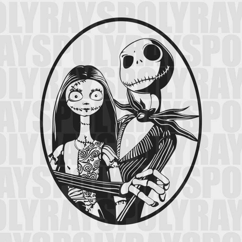 Jack And Sally Svg Free Printable