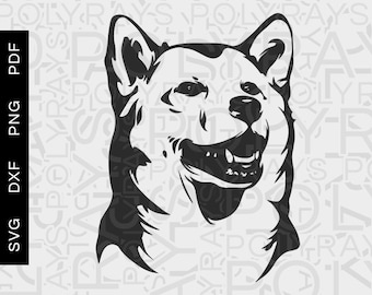 Doge Meme SVG, Shiba Inu Vektor Clipart (digitale Dateien)