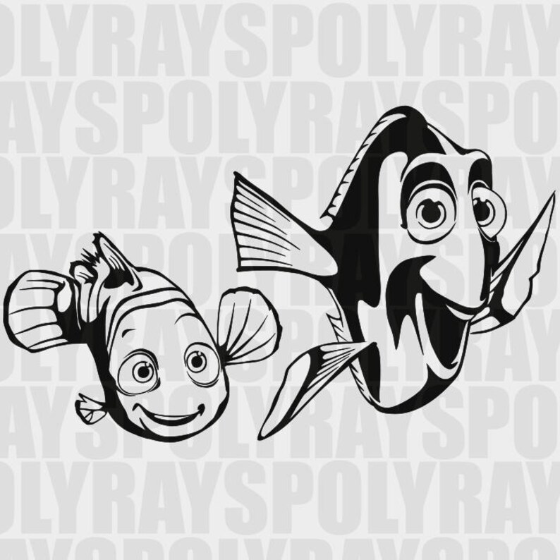 Download Visual Arts Nemo Instant Download Stencil Vector Clipart Png Dory Eps Nemo Clipart Nemo Svg Nemo Stencil Craft Supplies Tools