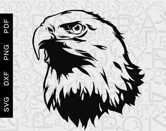 Adler Kopf Vektor, Vogel SVG, Schablone Digitale Dateien (svg, pdf, png, pdf)