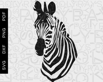 Zebra SVG, Tier Vektor Clipart (Digitale Dateien)