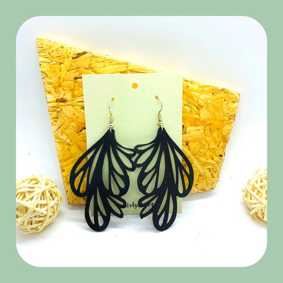 Lightweight earrings made from recycled materials Contemporary,  sustainable ethical jewelry original gift for women