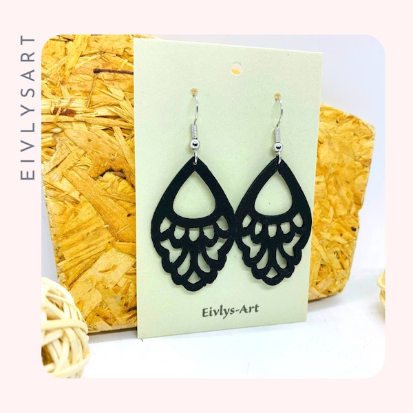 Lightweight earrings made of recycled materials - Contemporary ethical and durable jewelry - original gift for women