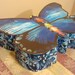 Blue Butterfly Storage Box