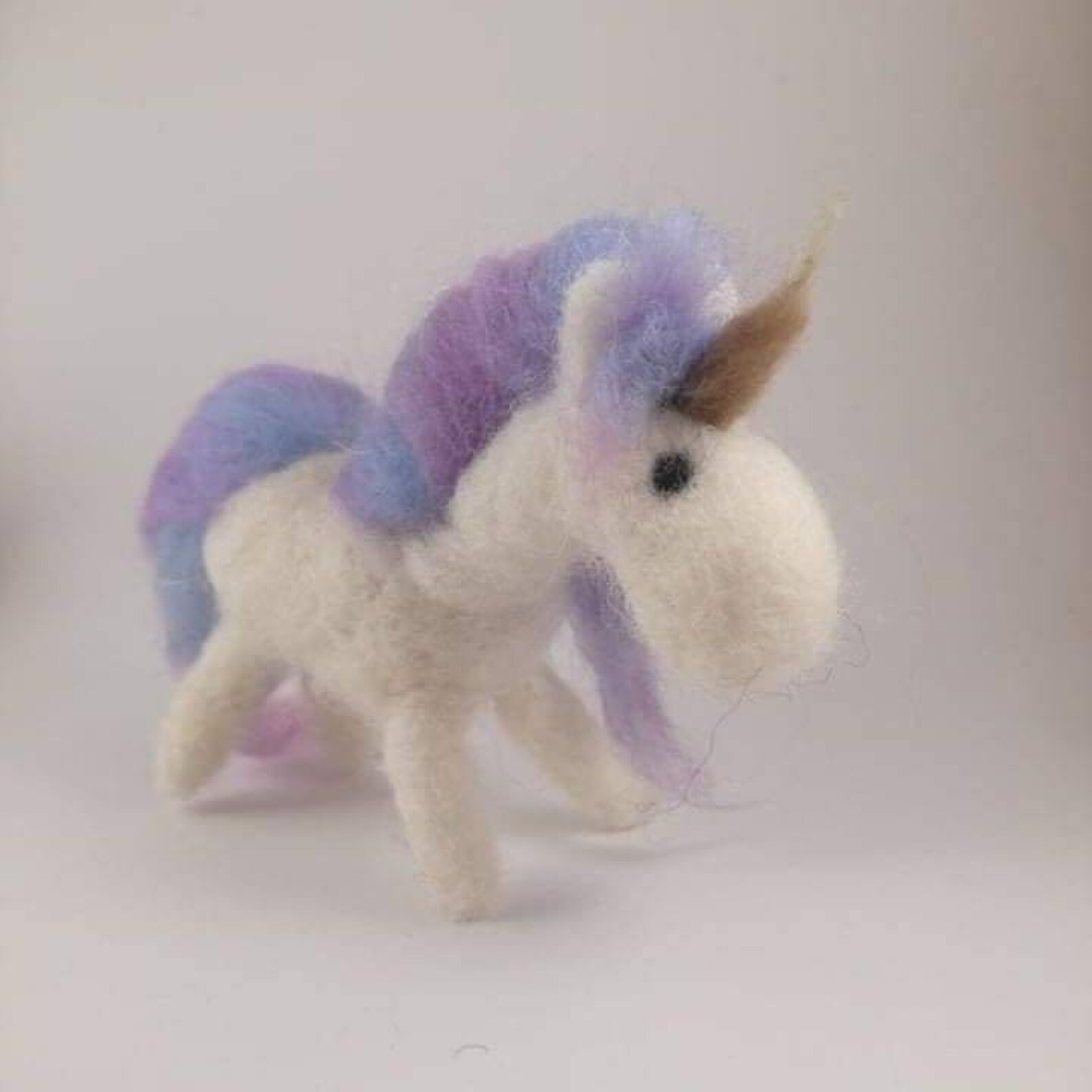 Unicorns Made by Natural Wool Tiny Beautiful Family - Etsy