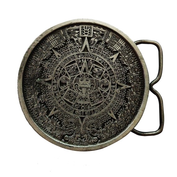 Aztec Calendar 1974 Pewter Bergamot Brass Works Vinta… - Gem