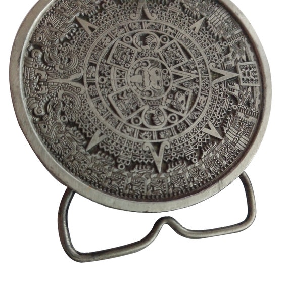 Aztec Calendar 1974 Pewter Bergamot Brass Works Vinta… - Gem