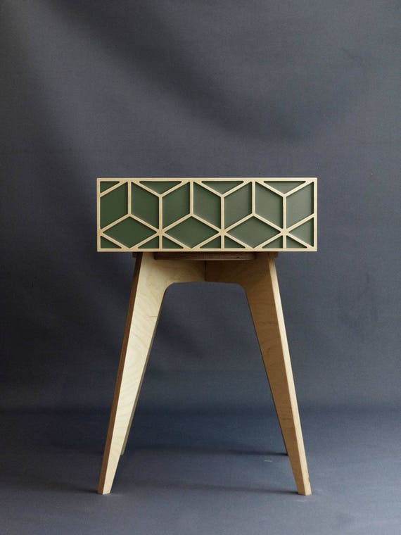 Nightstand bedside table plywood furniture plywood design Etsy