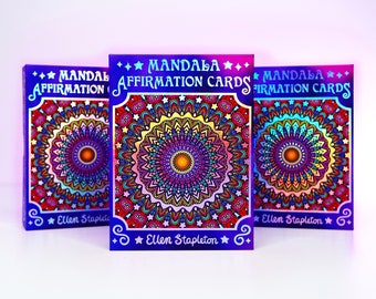 VERKAUF!! Mandala Affirmationskarten - Kaufe 2, BEKOMME 1 GRATIS !! Affirmations Deck | Inspirierende Affirmationen | Meditationskarten | Achtsamkeit Kartendeck
