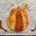 E- Pattern Fall Wool Applique' Table Mat Leaves & Pumpkins 14 X 22 ...