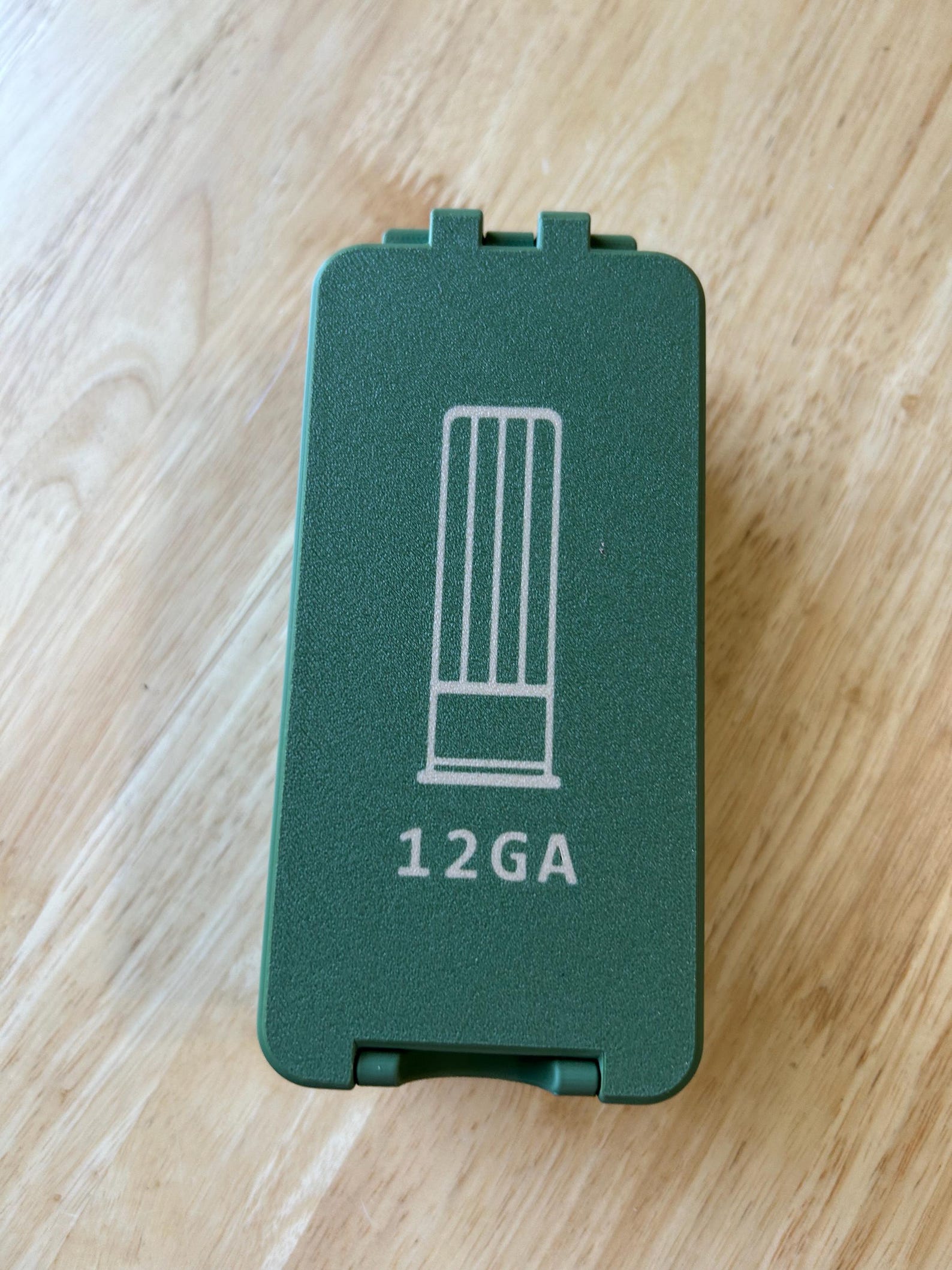 12 Gauge Shotgun Shell Storage Box, 15 Shell Capacity. 2 3/4” Shells ...