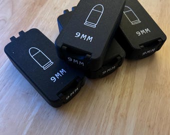 9 mm Luger Locking Ammo Box Set, 50 Schuss Kapazität, hergestellt in den USA
