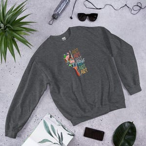Artist | Unisex Crew Neck Sweatshirt | White Text