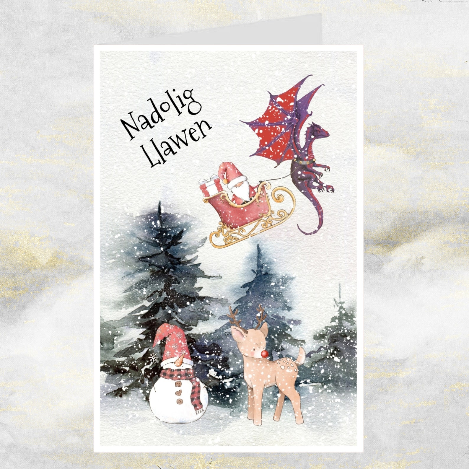 Welsh Christmas Card Funny Welsh Christmas Card. Etsy