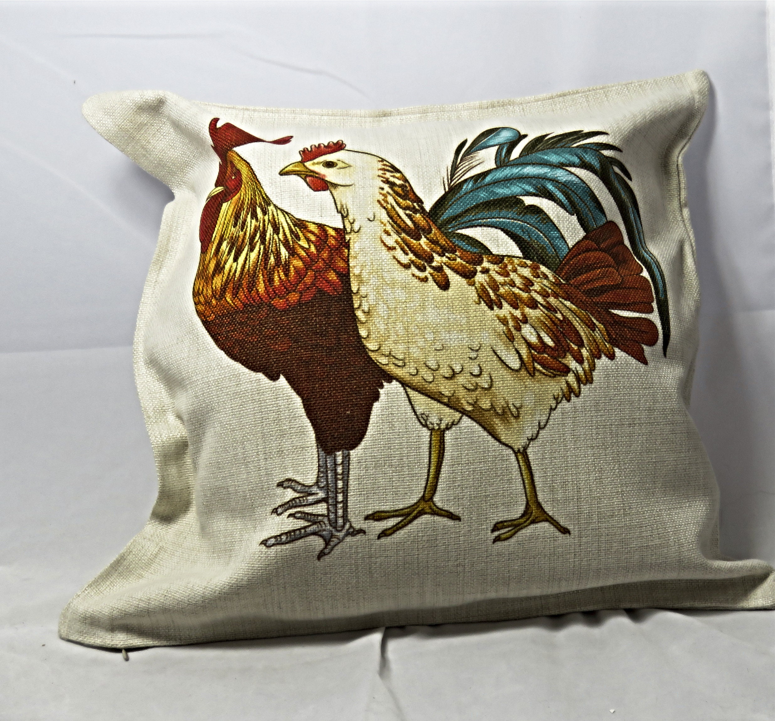 Hen Cushion Covers Rooster Throw Pillow Chicken Lover Gifts Etsy