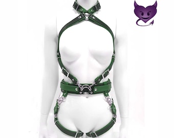 Full Body Diamond Harness by Deviant Leather