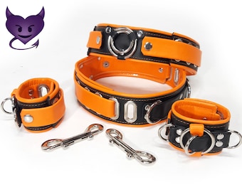 Thigh & Wrist Cuff set by Deviant Leather
