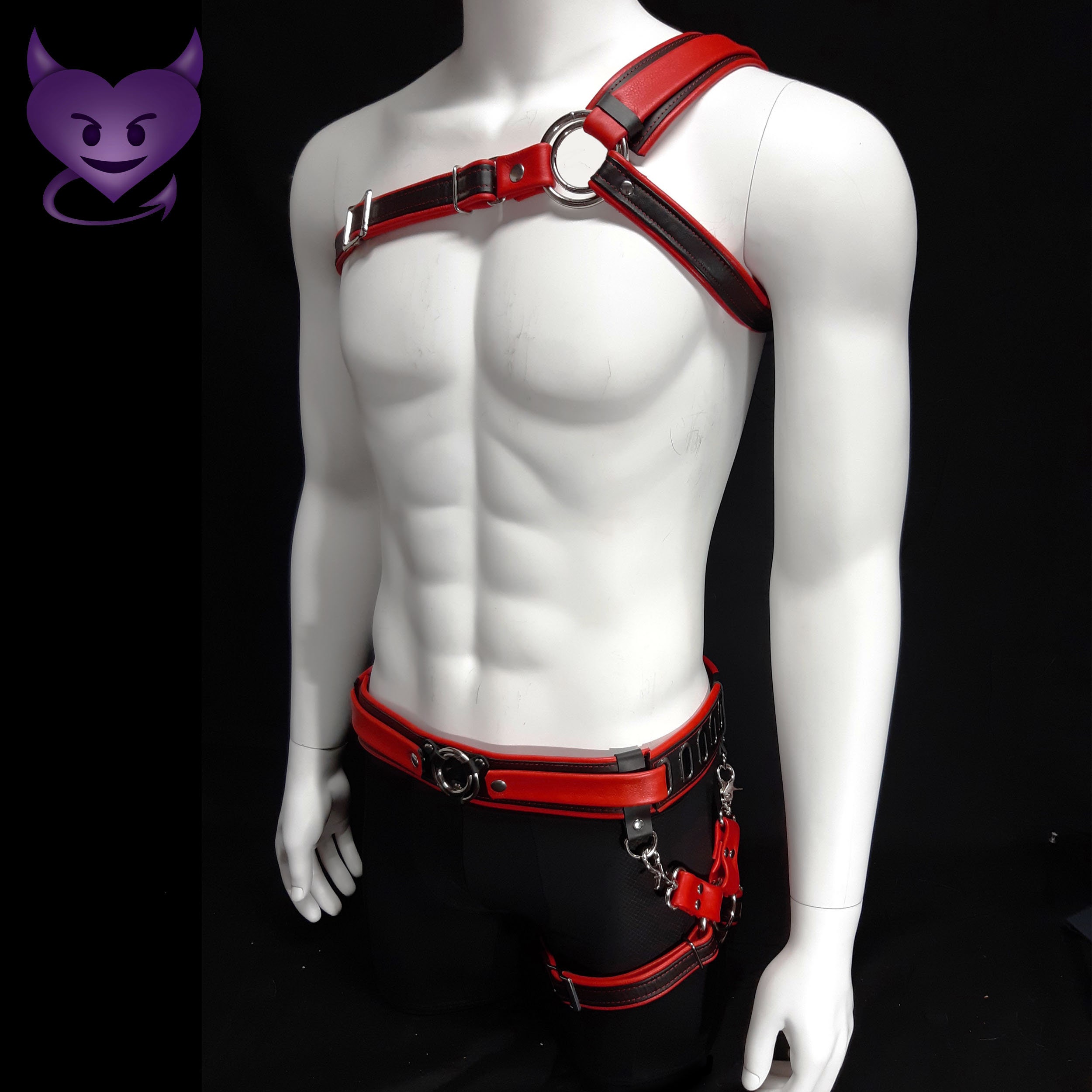 Asymmetric Full Body Pad Gunslinger Harness by Deviant Leather Etsy