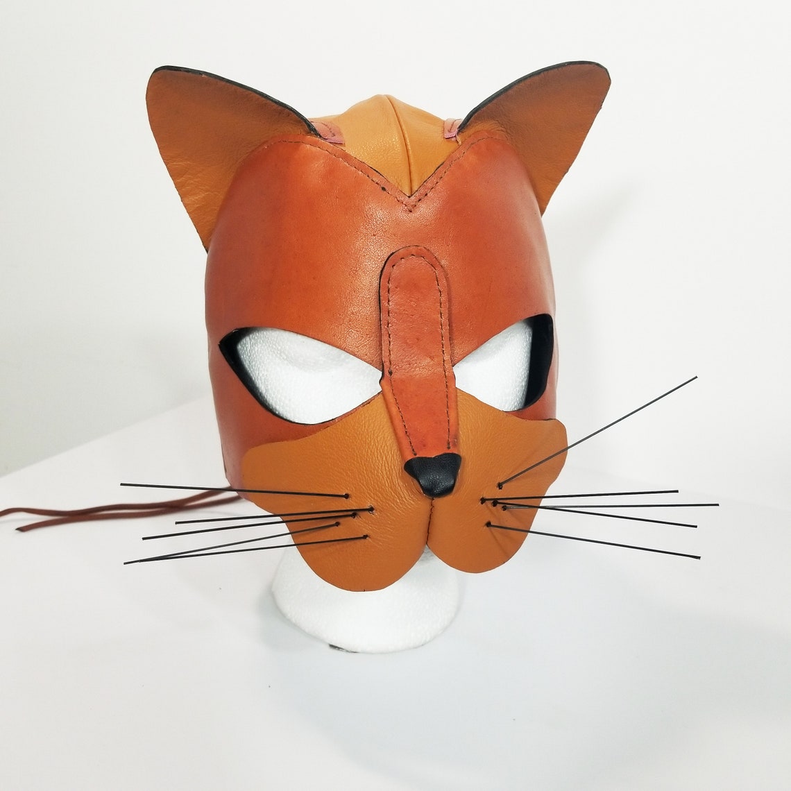 Leather Kitten Cat Hood By Deviant Leather Etsy