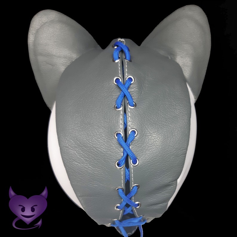 Leather Kitten Cat Hood Mask By Deviant Leather Etsy