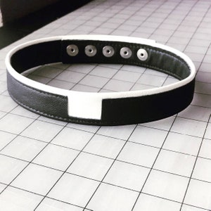 Leather Catholic Priest Collar by Deviant Leather
