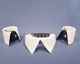 Formal set Collar & Cuffs by Deviant Leather