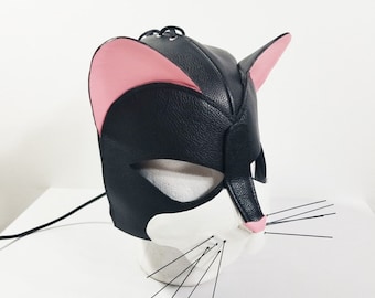 Leather Kitten Cat Hood By Deviant Leather