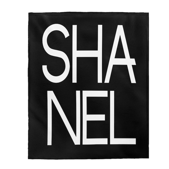 SHA NEL Plush Blanket Large Designer Throw Blanket Chanel 