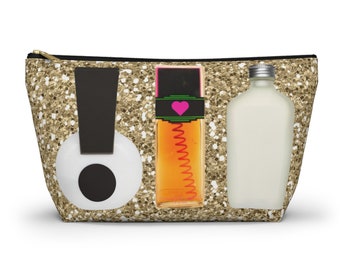 Famous 90's Perfumes Large Cosmetic Bag, 90s Perfume, Y2K Look, 90s Clothing, Y2K Clothing, 90s Makeup Case, 90s Beauty