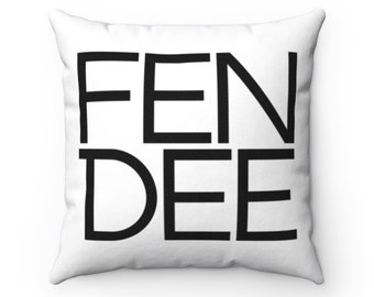 FEN DEE Pillow Case, 18 x 18, Fashion Designer 18 X 18 Pillow Cover, Inspired Throw Pillow Cover, Decorative Pillow, Accent Pillow