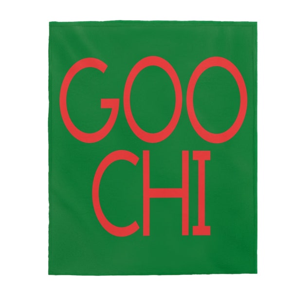 GOO CHI Plush Blanket, Large Designer Throw Blanket, 50 x 60, 60 x 80, Inspired Throw Blanket, Minky Throw, Adult Blanket, Home Decor