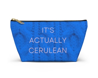 Cerulean Cosmetic Bag, Devil Wears Prada, Makeup Bag, Cerulean, Accessory Case, Cosmetic Bag, Y2K Fashion, 90s Fashion